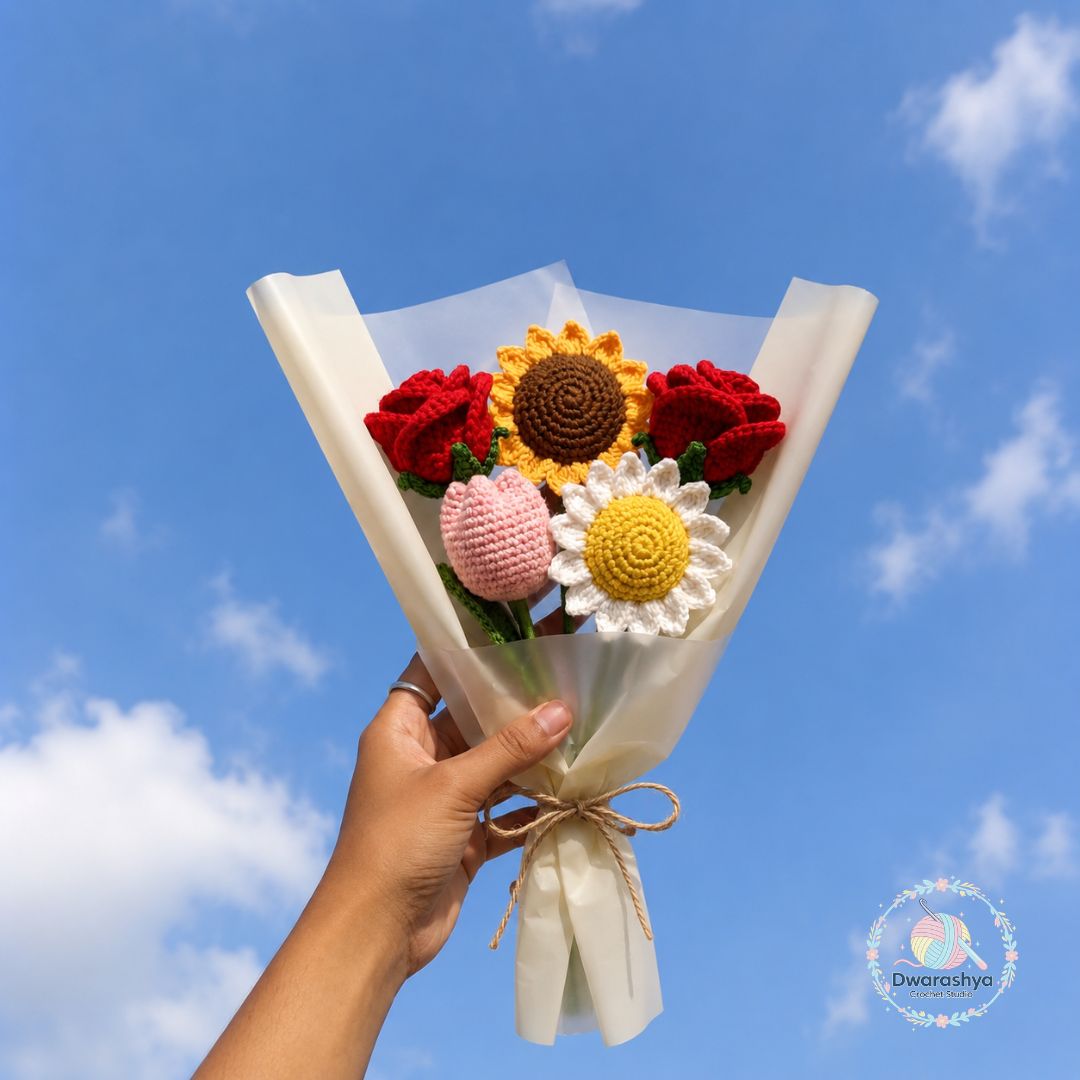Crochet Flower Bouquet